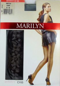 Marilyn Emmy D18 R1/2 rajstopy szew black